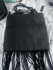 River Island Black Suede And