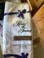 Vintage Cotton Linen Sheets NEW pair (2) Single Flat Sheets Rose of Trevor