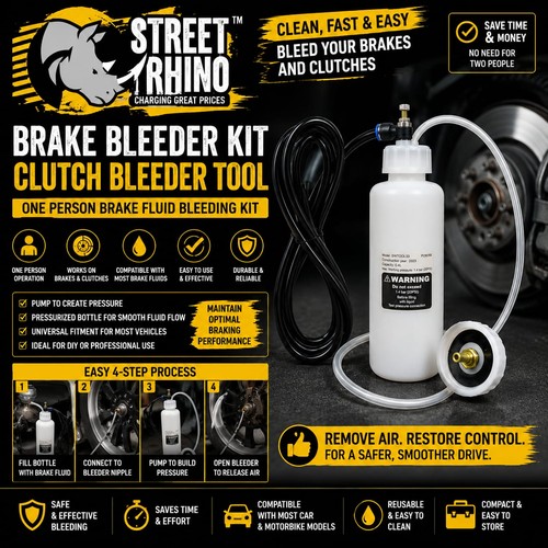 Brake bleeder kit clutch tool - bleeder,