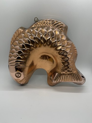 Vintage copper fish jelly - copper, mold