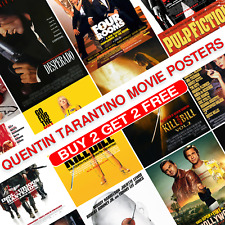 Quentin Tarantino Movie Poster Retro Classic Film Print Picture Gift 80s 90s