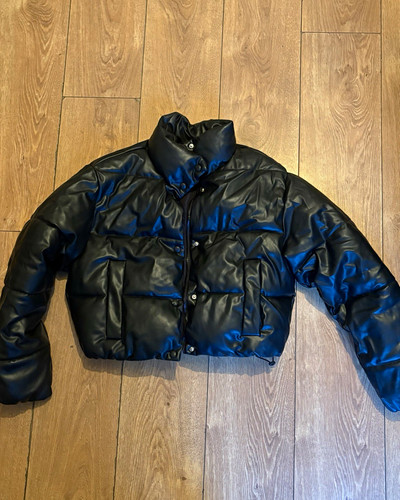 Zara black faux leather - zara,