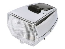 Puch Monza / M50 Sport 48.8cc Headlight Square with Switch Chromed
