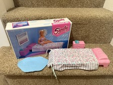 Hasbro Sindy Doll Bed Room Set Furniture Playset 90s Vintage