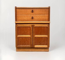 Vtg Mid Century Teak Media