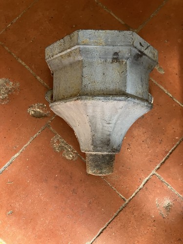 Antique cast iron gutter - iron, rain