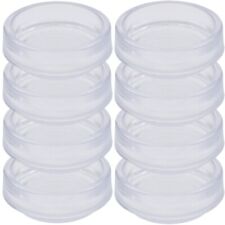 8 x Small CLEAR CASTOR CUPS Carpet/Floor Chair Sofa Furniture Protectors Caster