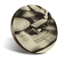 1 x Round 12cm Coaster - Vinyl