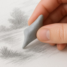 3x Kneadable Eraser Art Artist Soft Rubber Square For Drawing Sketching Graphic