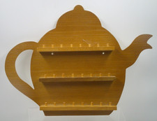 Teapot Wooden Thimble Display