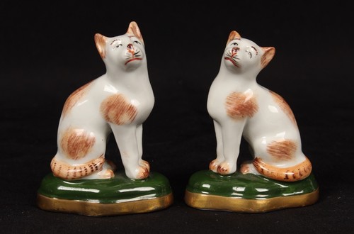 Sitzendorf cats porcelain - sitzendorf,