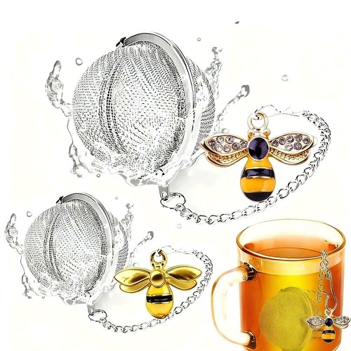 2pcs bee tea ball strainer - bee,