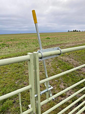 Horse friendly equestrian gate latch for metal gates bridleway farm gates