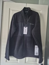 Mens Berghaus Fleece Jacket Size LARGE Black