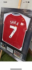 Saka Hand Signed Arsenal Shirt