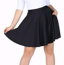 BLACKMILK Black Milk Clothing Matte Black Skater Skirt with Pockets SIZE S EUC