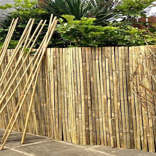 Bamboo slat fence screen roll - fence,