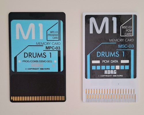 Korg drums sample card - drums, 1
