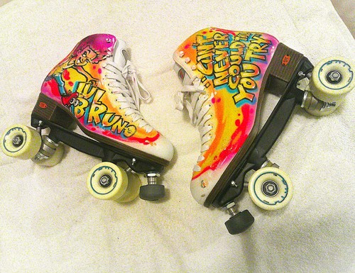 Riedell white roller skates - riedell,