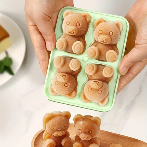 Teddy bear silicone ice - 3d,