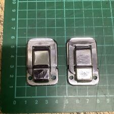 Vintage Chrome 1960’s Record Player Lid Latches - 1 Pair