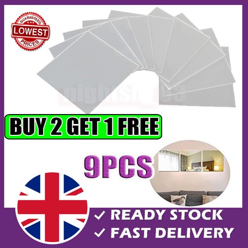 Pcs mirror sheets self - 9,