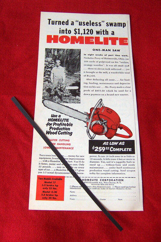 Homelite model chainsaw - homelite, 17