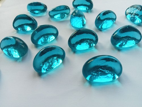 100 decorative aqua glass - 100,