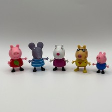 Peppa Pig George Pig Suzy Sheep Emily Elephant Pedro Pony Figures Set b2