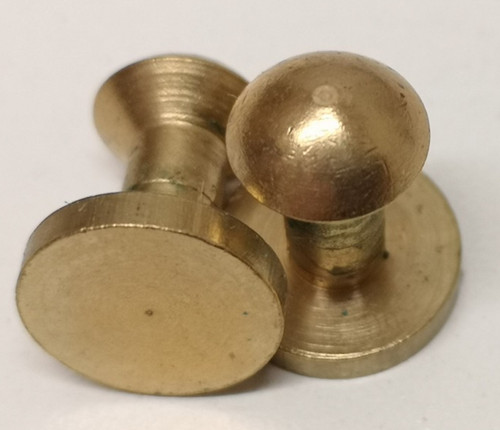 Brass belt studs - brass,