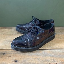 T.U.K Vinyl Creepers - Black