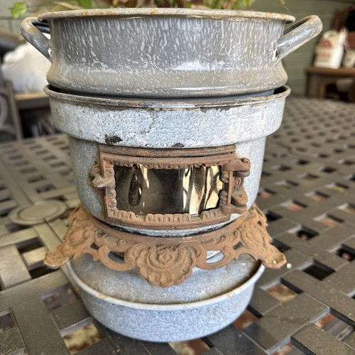 Antique cast iron enamel - antique,