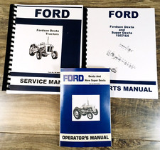Ford Fordson Dexta Super Dexta Tractor Service Parts Operators Manual Owners Set