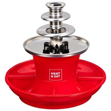 Heat & Eat Chocolate Fountain with Serving Tray – 3-Tier Party Dessert Fondue