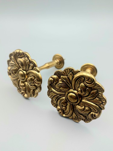Pair vintage brass - a,