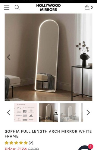 Large mirror with - led,