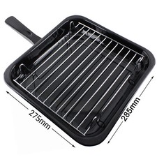 Single Handle Small Square Grill Pan Tray & Rack for Parkinson Cowan Oven Cooker