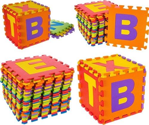 Multi coloured soft jigsaw - multi-coloured,