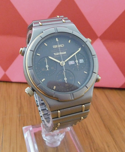 Seiko 7a38 7130 titanium - seiko,