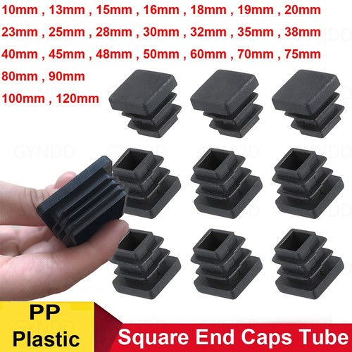 Square end caps plastic - end, tube