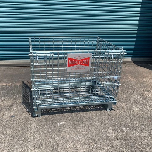 Used collapsible pallet cage - collapsible,