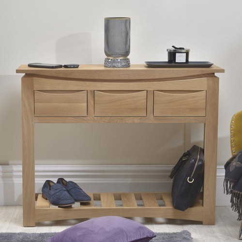 Solid oak large console hall - oak,