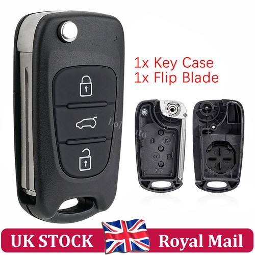 Button flip key fob case - flip,