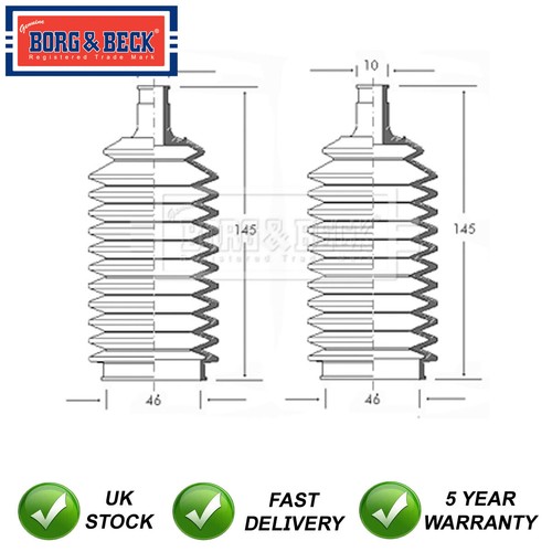 Steering rack boot set front - rack,