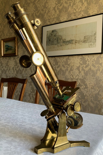 Antique wenham binocular - wenham, brass