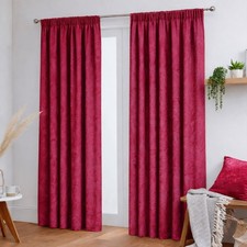 Crushed Velvet Curtains Pair