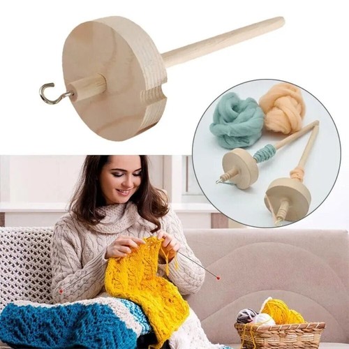 Drop spindle wooden - wooden, top