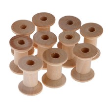 10pcs Empty Wooden Sewing