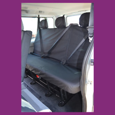 Vauxhall Vivaro 14-19 Minibus Tailored Rear 3RDRow Black Waterproof Seat Covers