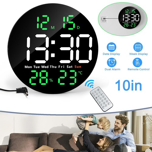 Digital wall clock electric - 10"digital,